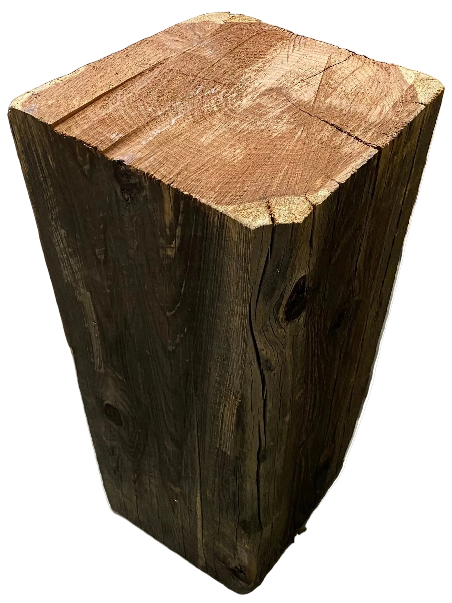 Custom Redwood Beam Pedestals