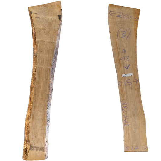 Ash Live Edge Slab 1882.AWI