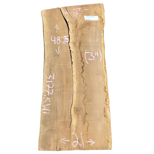 Black Walnut Live Edge Slab 3177.KWI