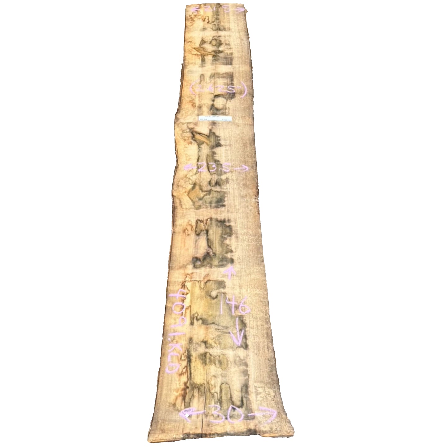 Tulip Poplar Live Edge Slab 4091.KLD