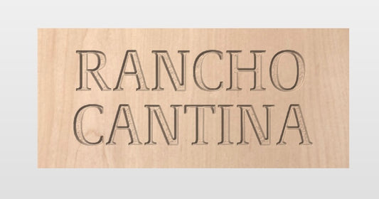 Custom redwood sign