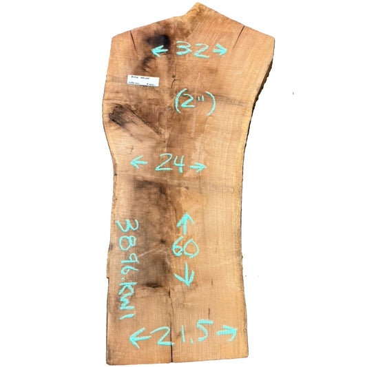 Black Walnut Live Edge Slab 3896.KWI