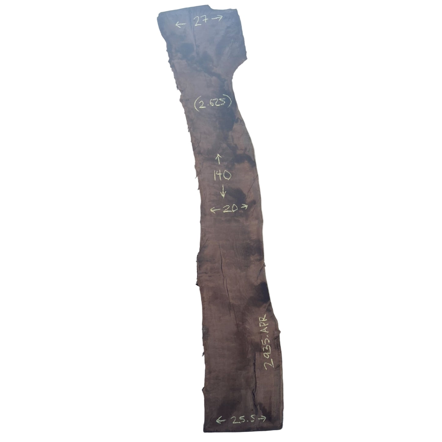 Claro Walnut Live Edge Slab 2935.APR