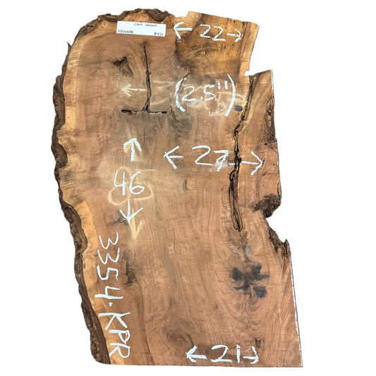 Claro Walnut Live Edge Slab 3354.KPR