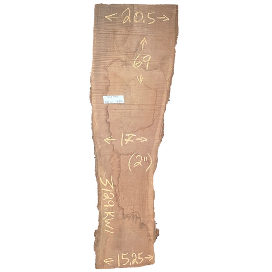 Black Walnut Live Edge Slab 3129.KWI
