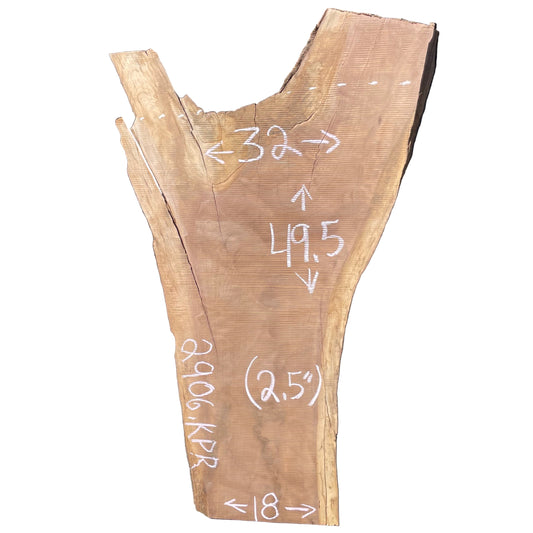 Claro Walnut Live Edge Slab 2906.KPR