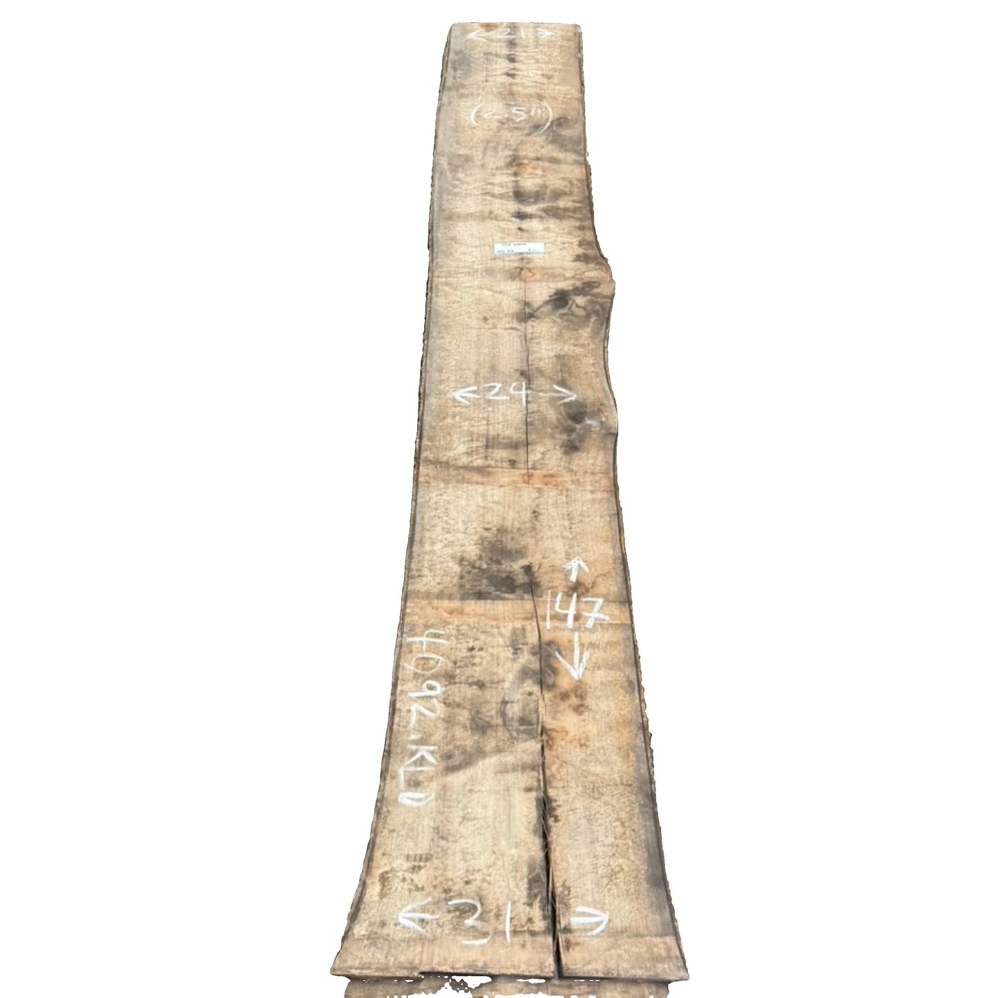 Tulip Poplar Live Edge Slab 4092.KLD