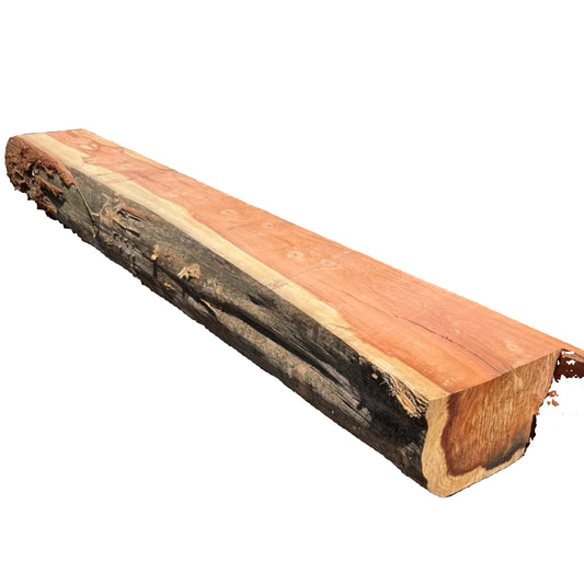 Redwood Live Edge Slab Bench