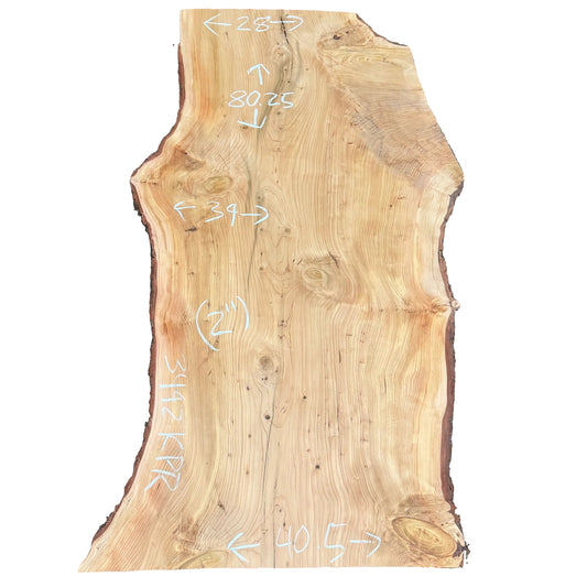 Deodar Cedar Live Edge Slab S2S 3492.KPR