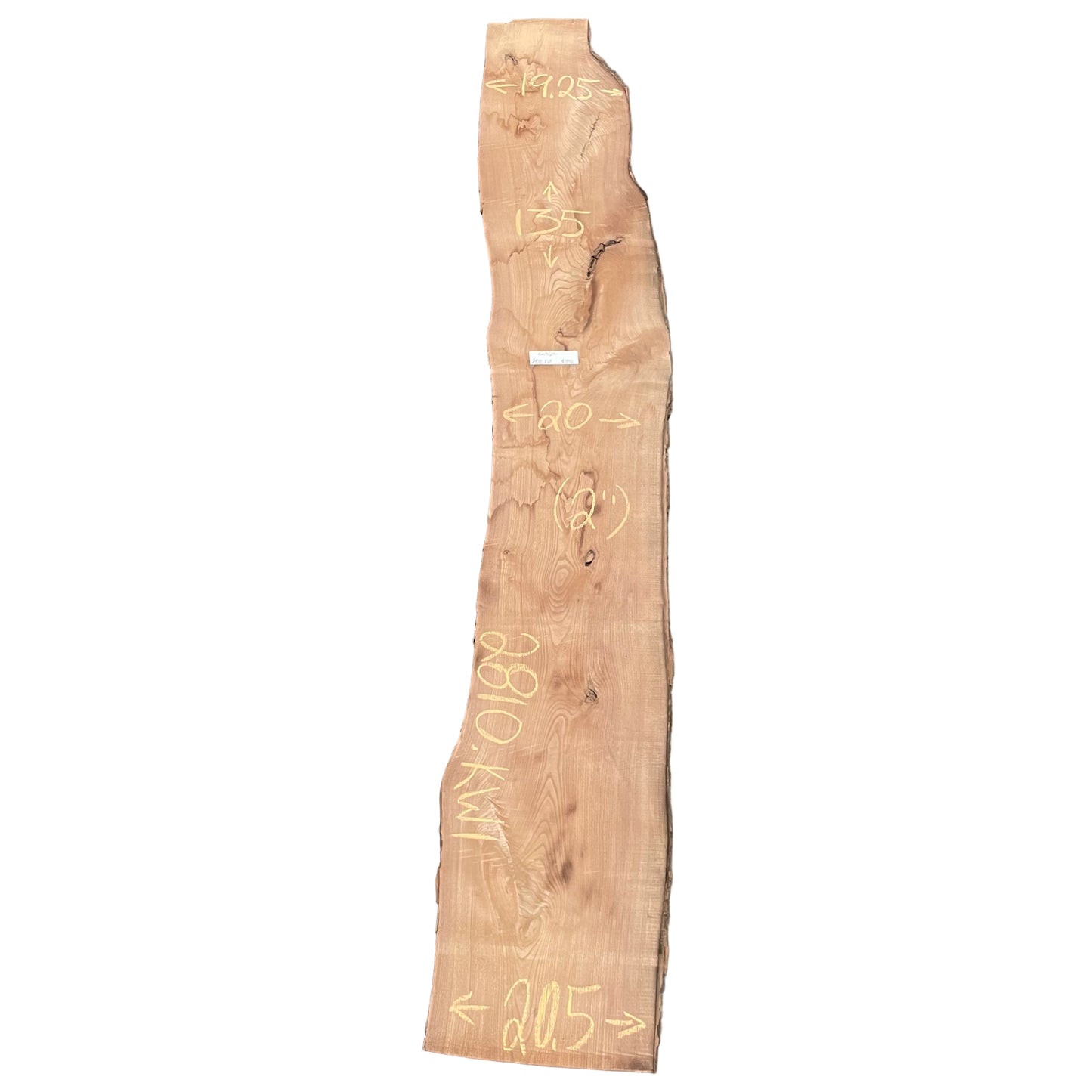 Catalpa Live Edge Slab 2810.KWI