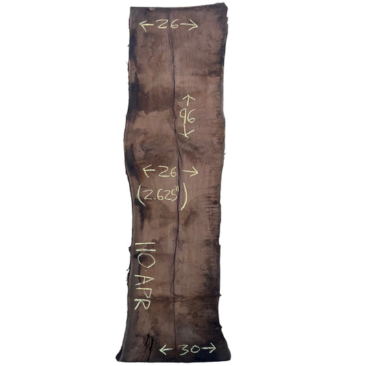 Claro Walnut Live Edge Slab 110.APR