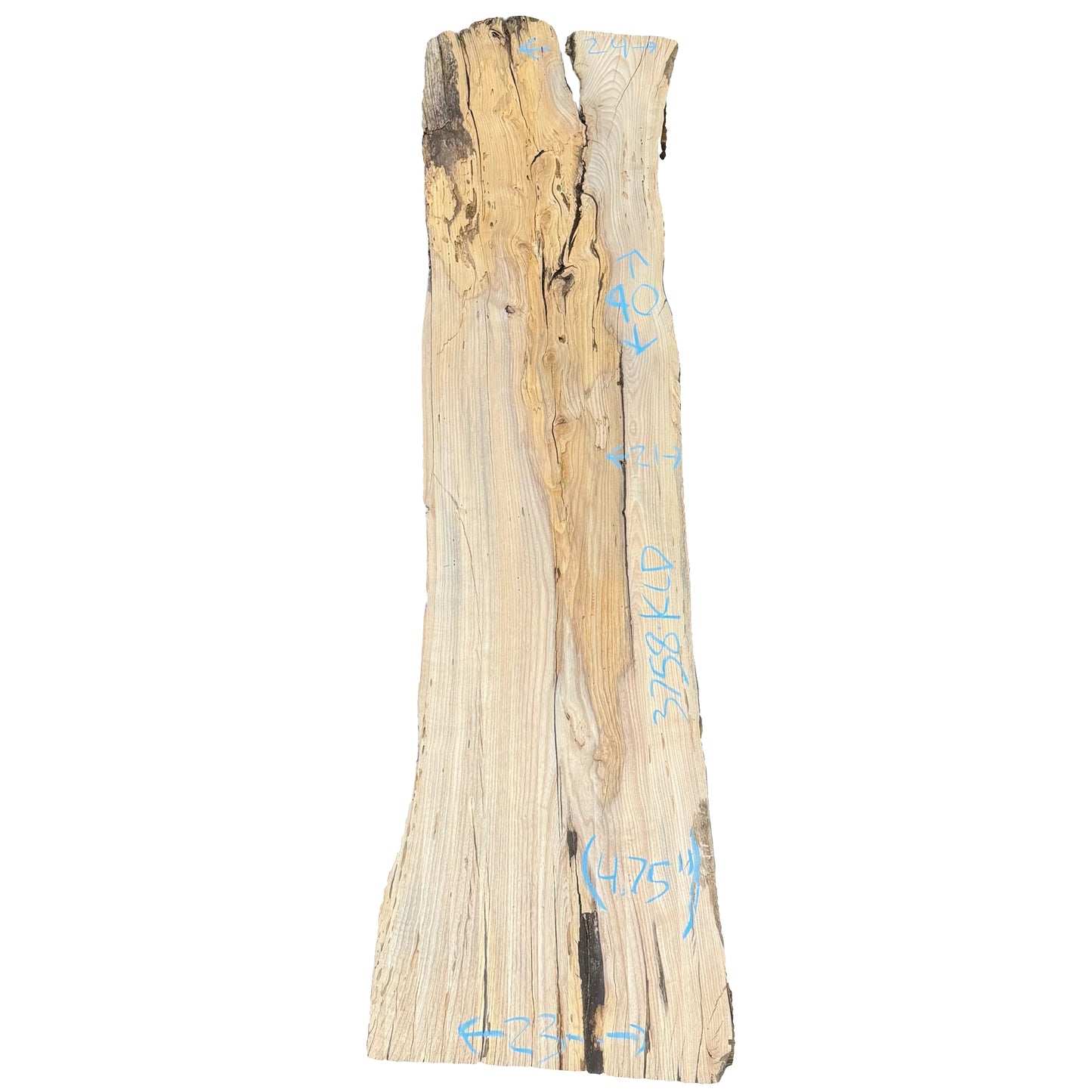 Ash Live Edge Slab S2S 3758.KLD