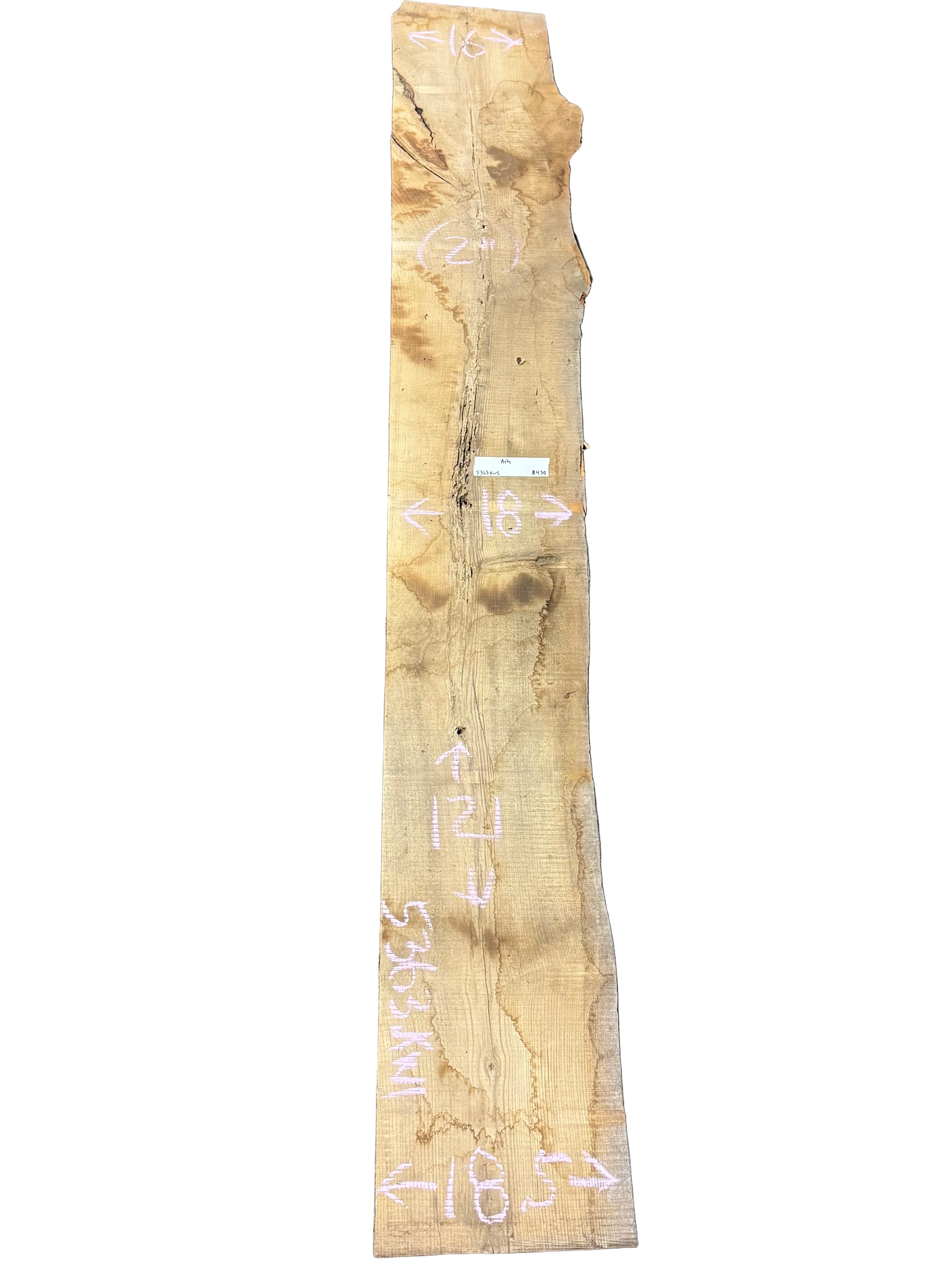 Gallery Detail: Ash Live Edge Slab 5363 Kwi Peroba Reclaimed Wood Live