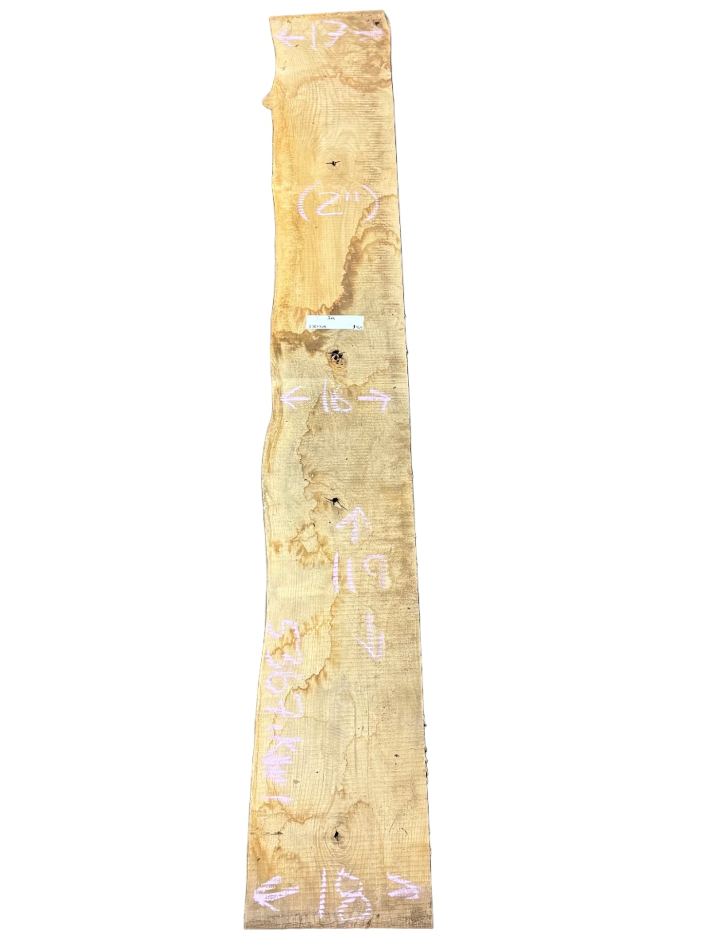 ash live edge wood slab