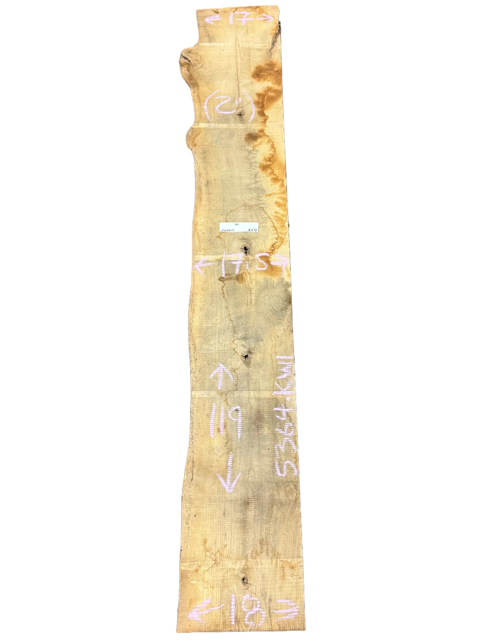 ash live edge wood slab