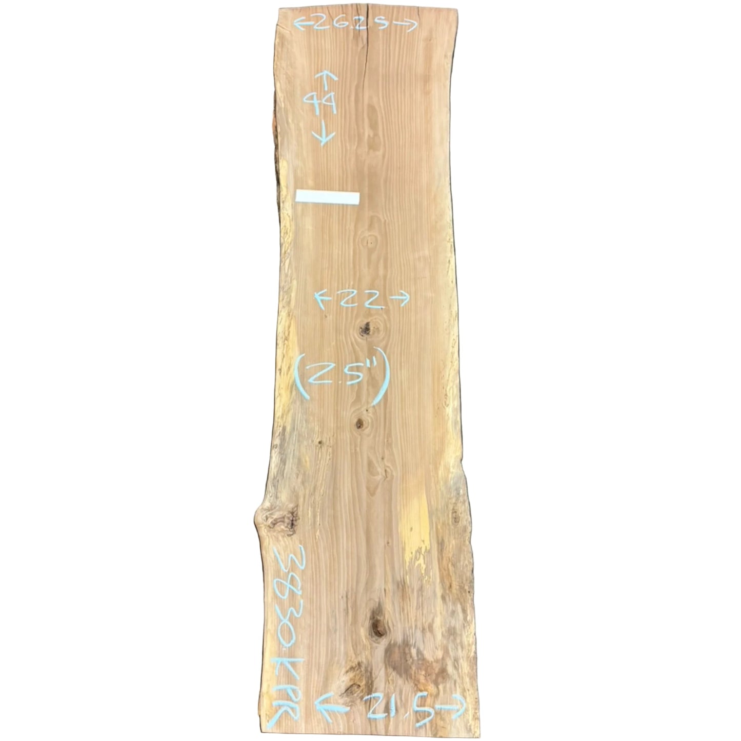 Ash Live Edge Slab S2S 3830.KLD