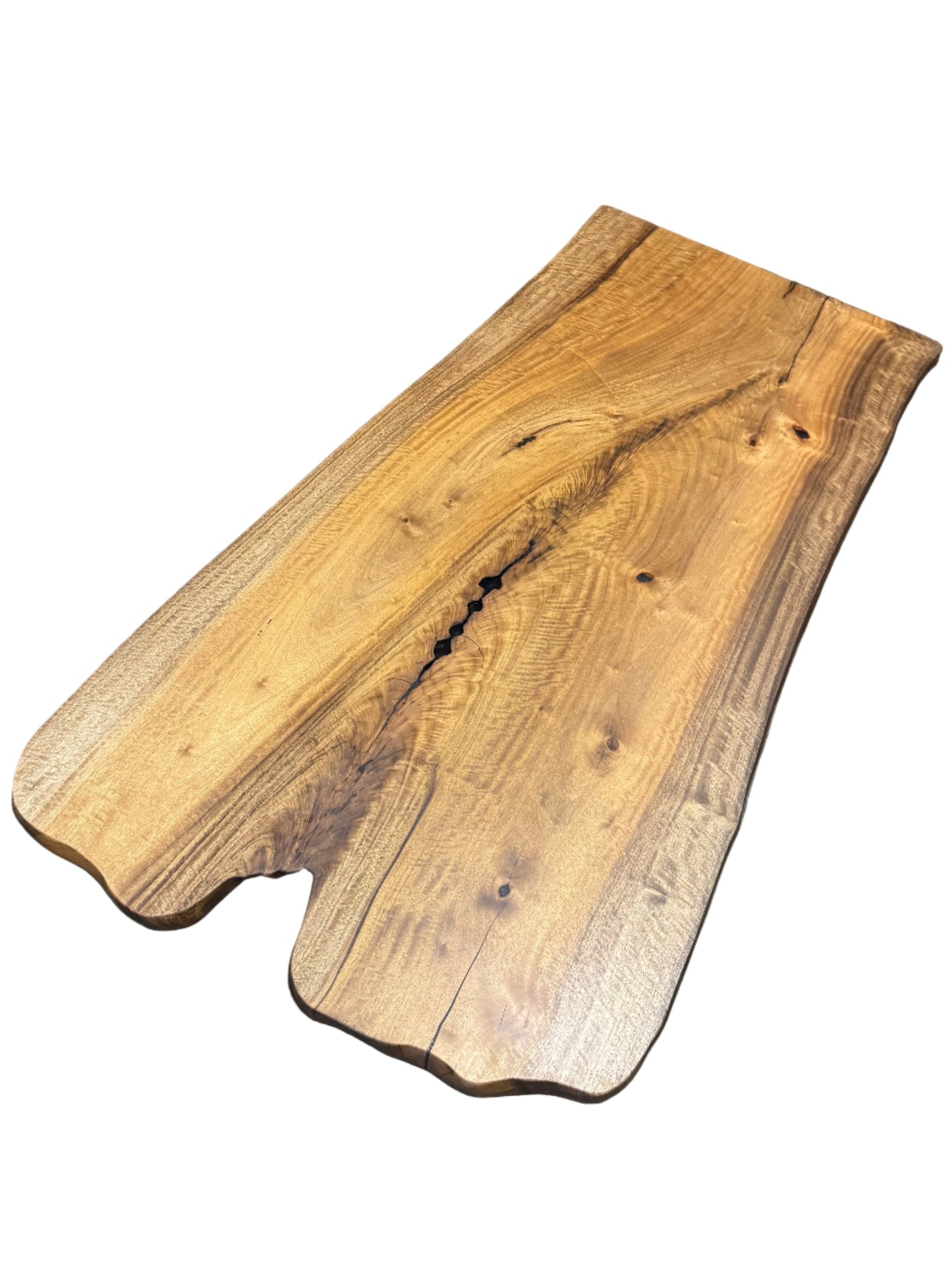 dining table made from bay laurel live edge wood