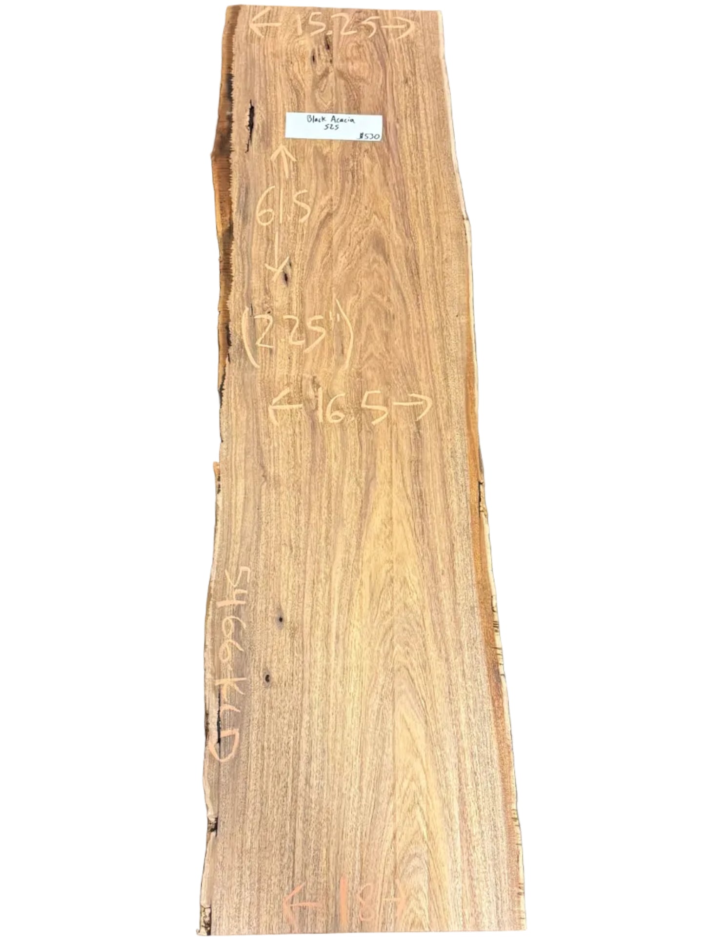 Black Acacia Live Edge Slab S2S 5466.KLD