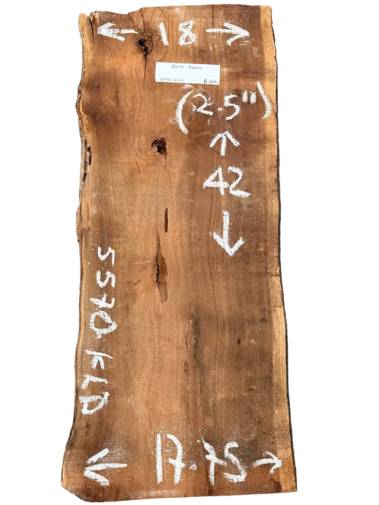 Black Acacia Live Edge Slab 5570.KLD
