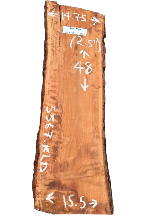 Black Acacia Live Edge Slab 5567.KLD
