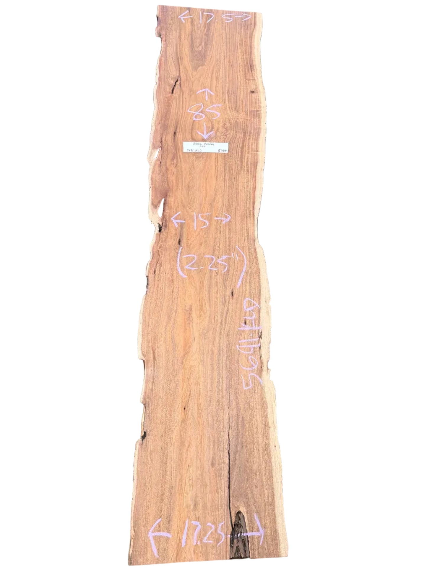 Black Acacia Live Edge Slab S2S 5691.KLD