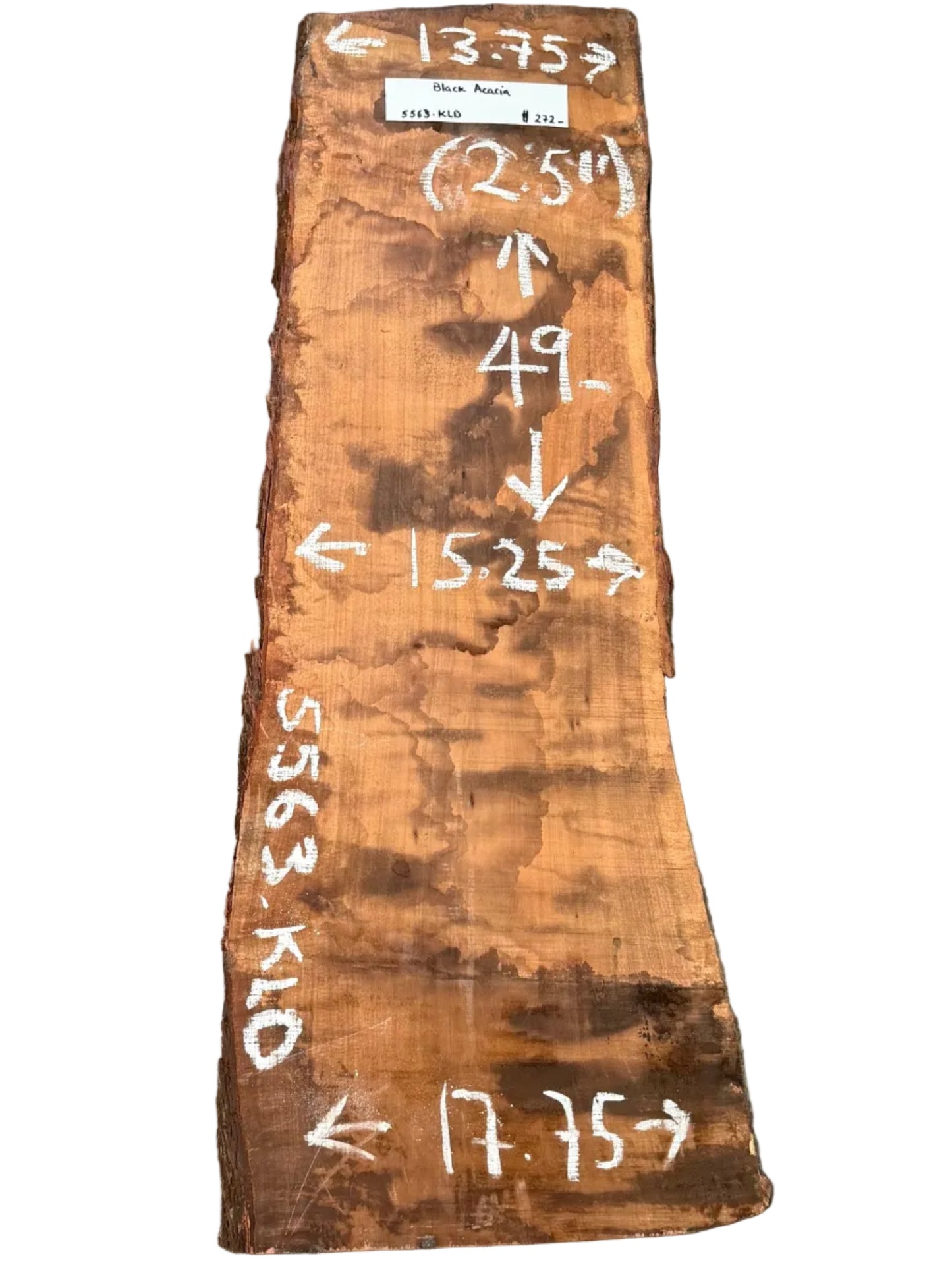 Black Acacia Live Edge Slab 5563.KLD