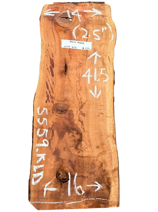 Black Acacia Live Edge Slab 5559.KLD