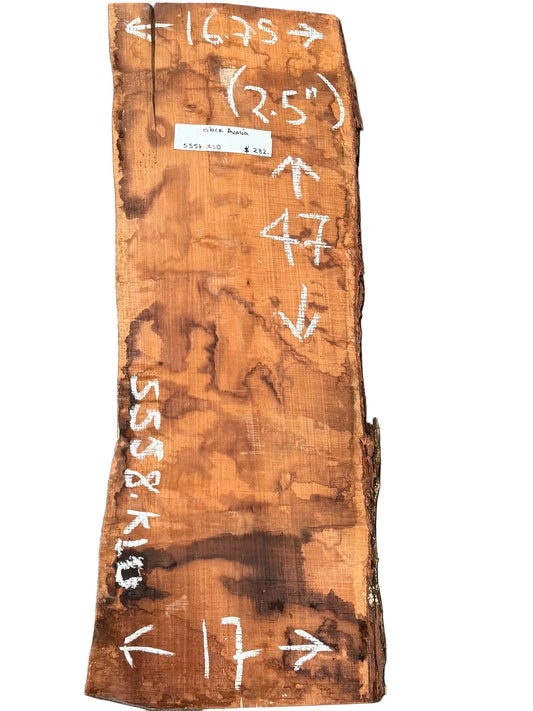 Black Acacia Live Edge Slab 5558.KLD