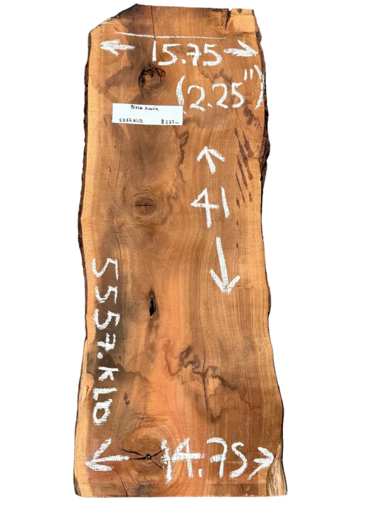 Black Acacia Live Edge Slab 5557.KLD