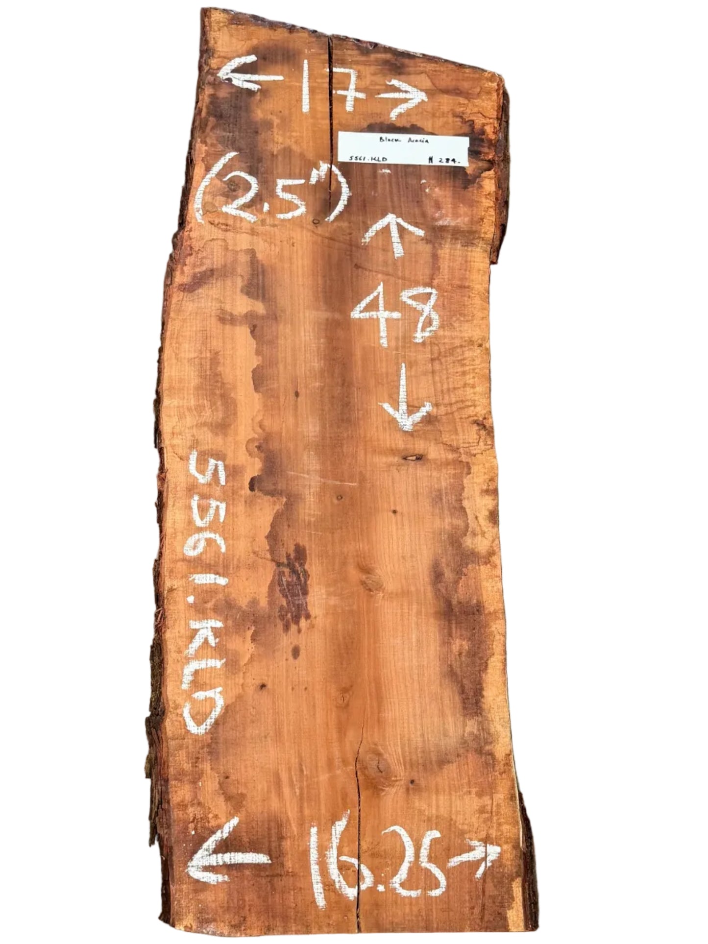 Black Acacia Live Edge Slab 5561.KLD