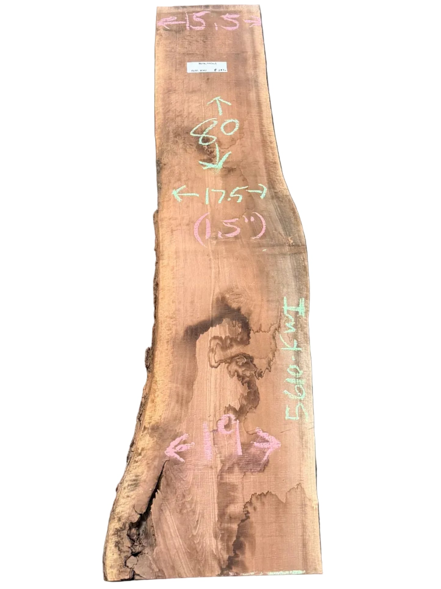 Black Walnut Live Edge Slab 5610.KWI