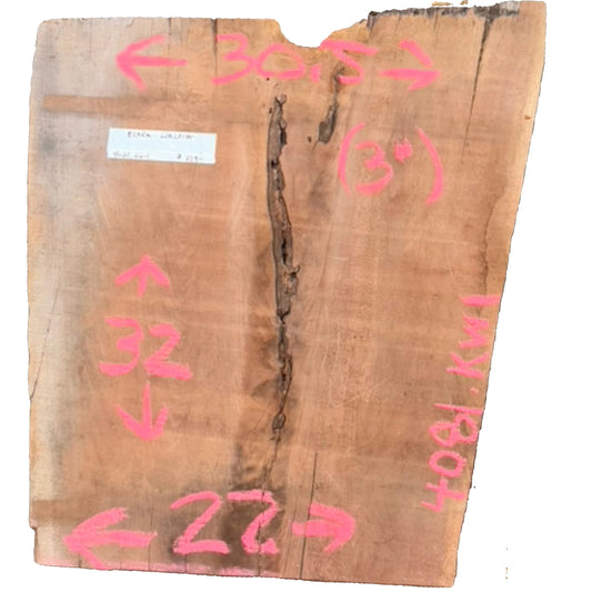 Black Walnut Live Edge Slab 4081.KWI