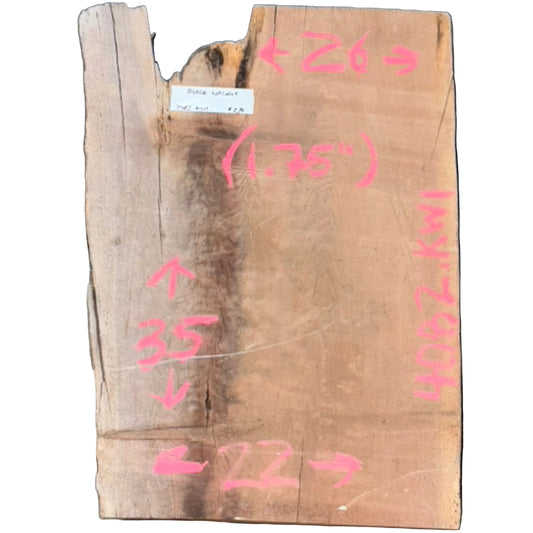 Black Walnut Live Edge Wood Slab 4082.KWI