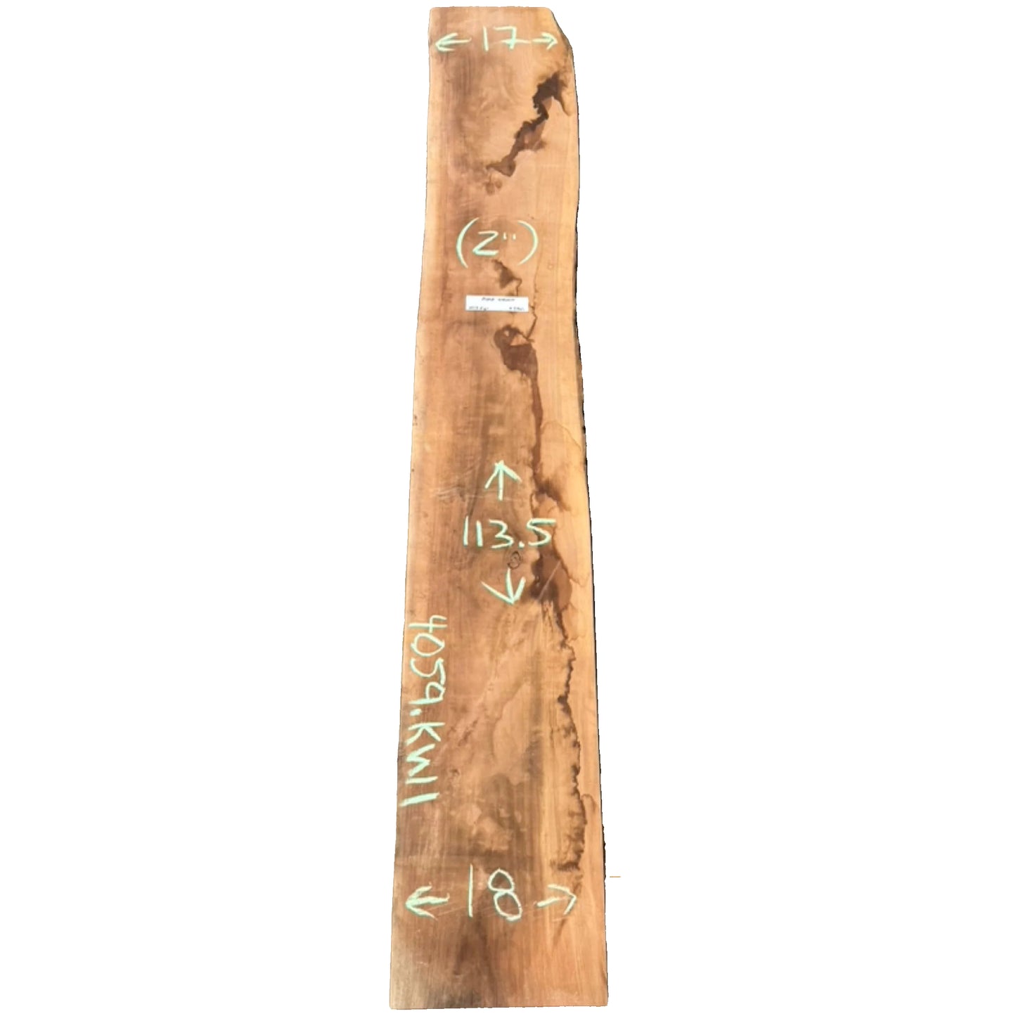 Black Walnut Live Edge Slab 4059.KWI