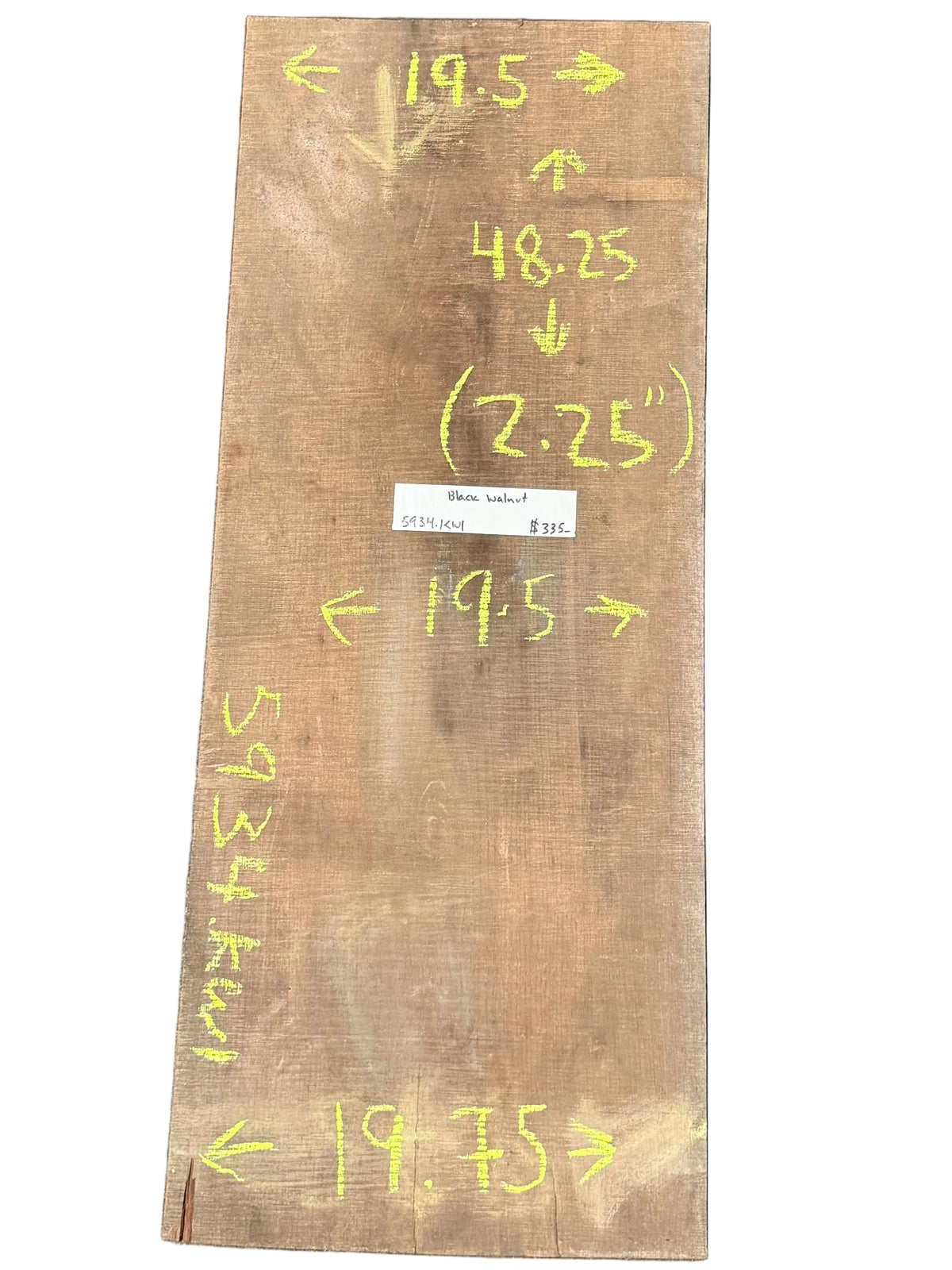 Black Walnut Rough Sawn Lumber 5934.KWI