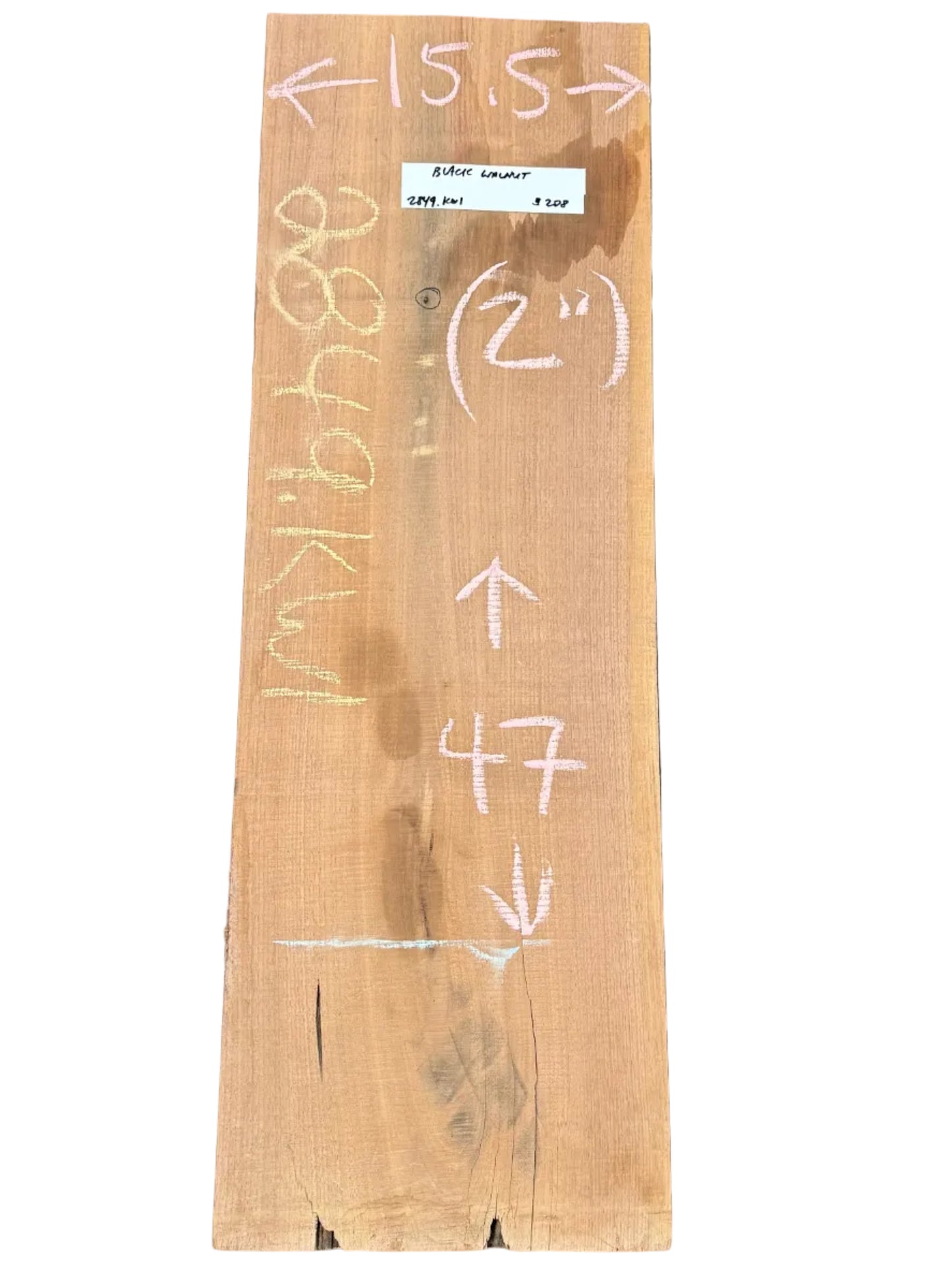 Black Walnut Rough Sawn Lumber 2849.KWI