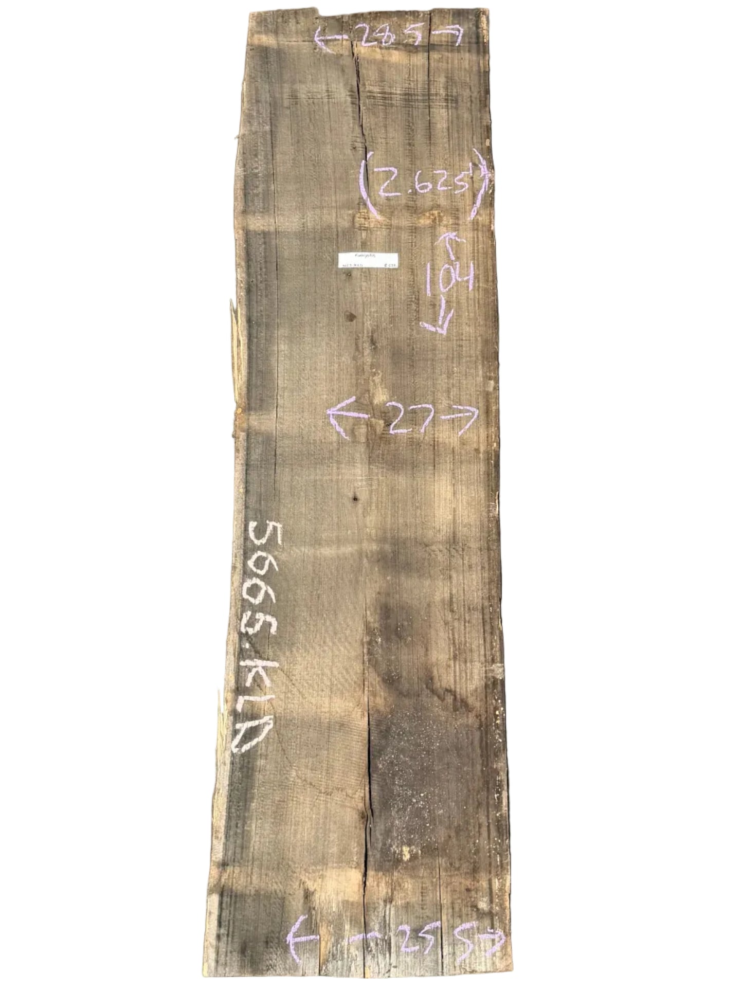Blue Gum Eucalyptus Live Edge Slab 5665.KLD