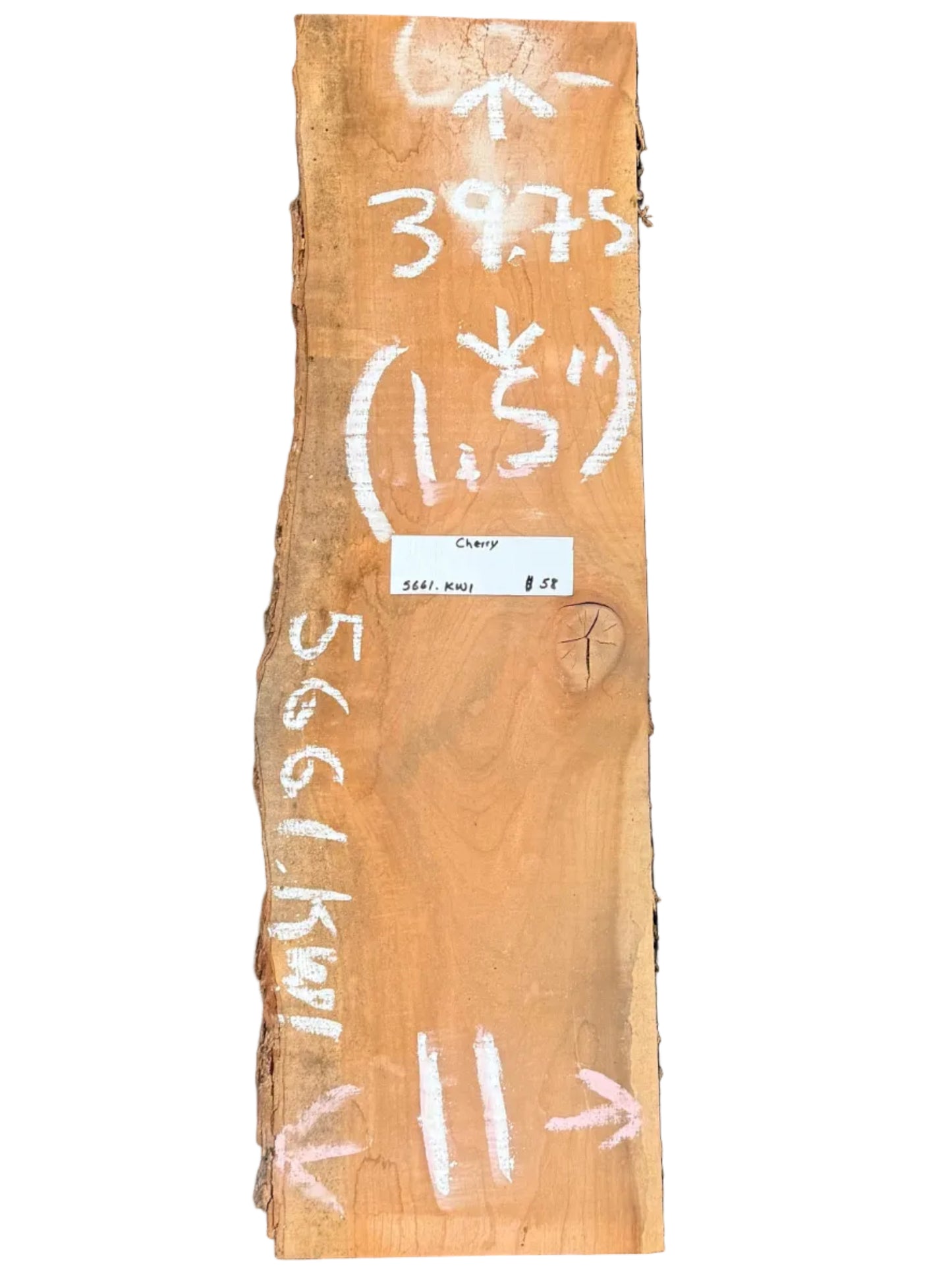 Cherry Live Edge Slab 5661.KWI