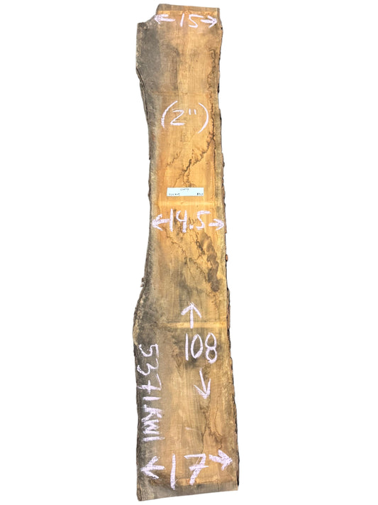 cherry live edge wood slab