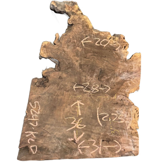 Claro Walnut Live Edge Slab 5247.KLD