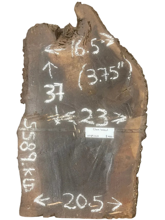 Claro Walnut Live Edge Slab 5589.KLD