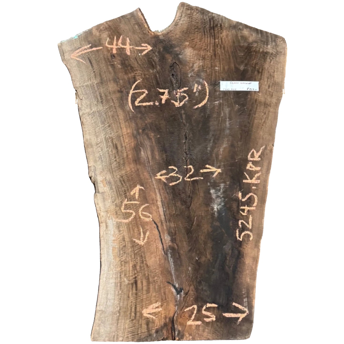 Claro Walnut Live Edge Slab 5245.KPR