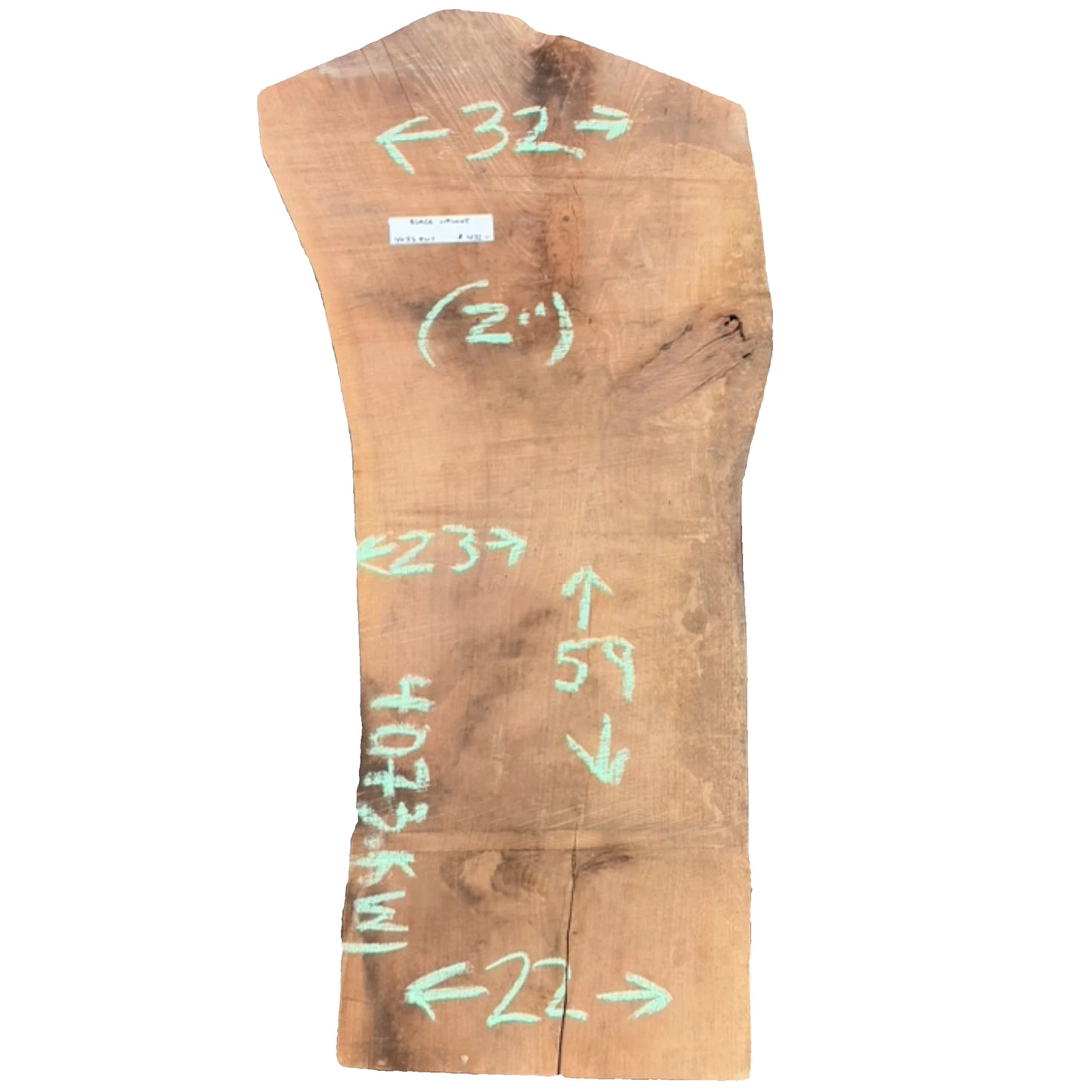 Claro Walnut Live Edge Slab 4073.KWI