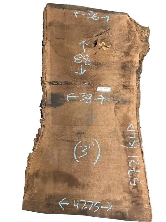 Claro Walnut Live Edge Slab 5721.KLD