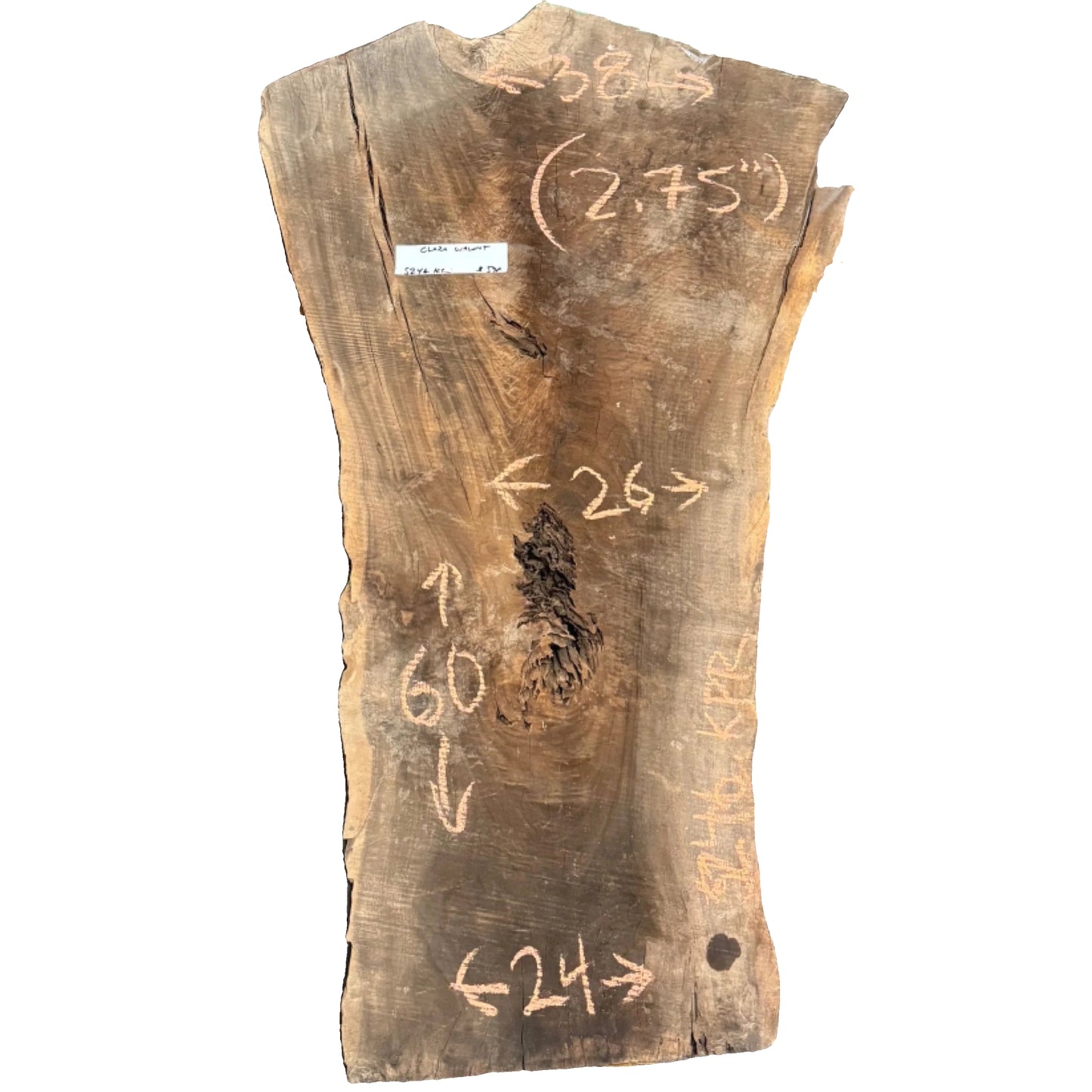 Claro Walnut Live Edge Slab 5246.KPR