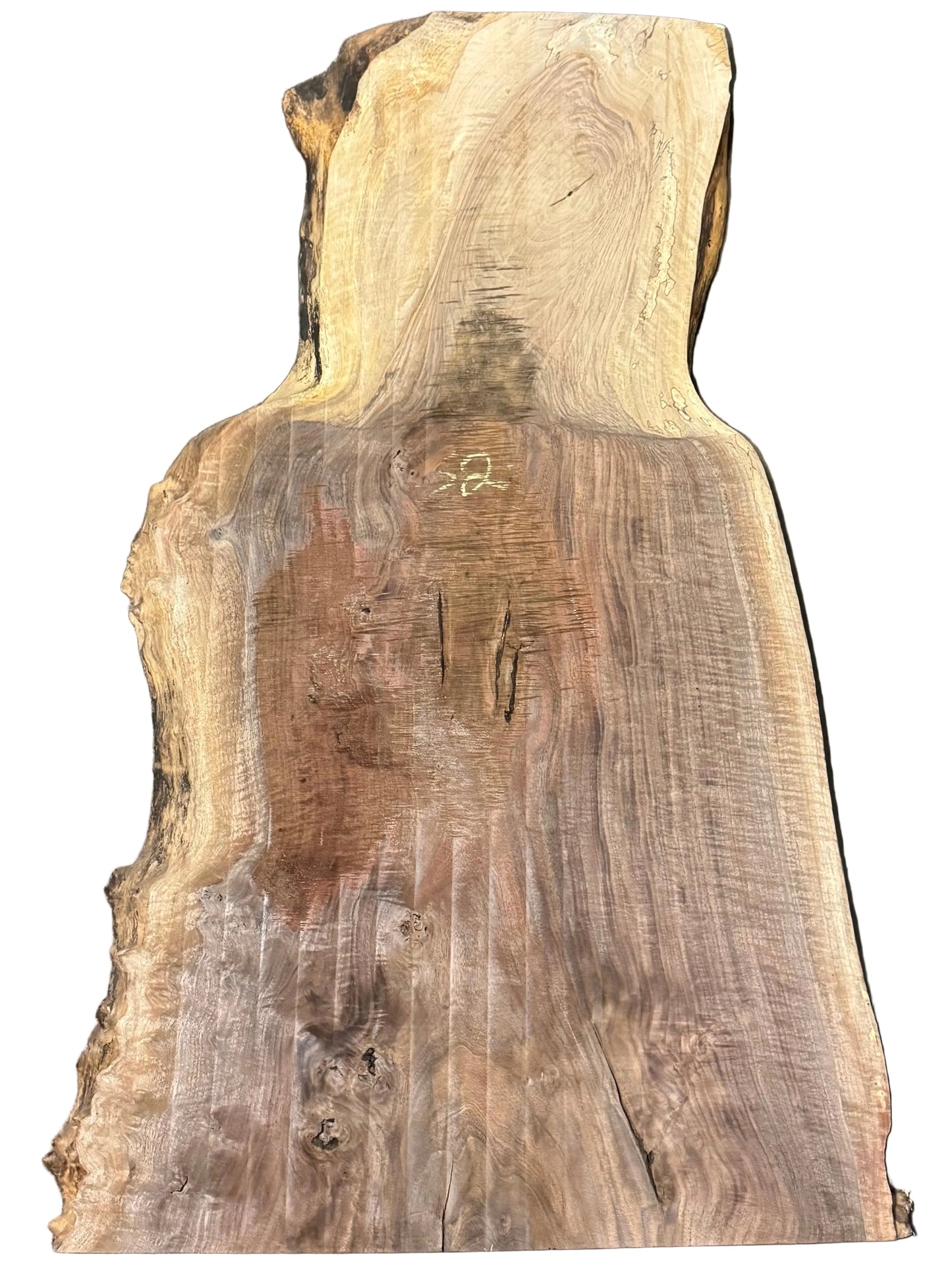 Claro Walnut w/ English Walnut Graft Live Edge Slab S2S 966.KPR