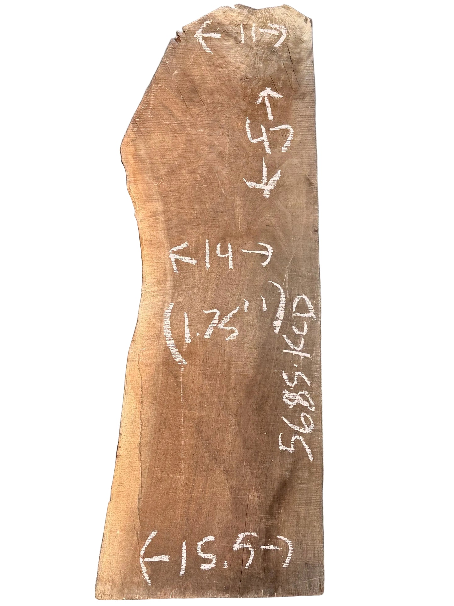 Claro Walnut Live Edge Slab 5685.KLD