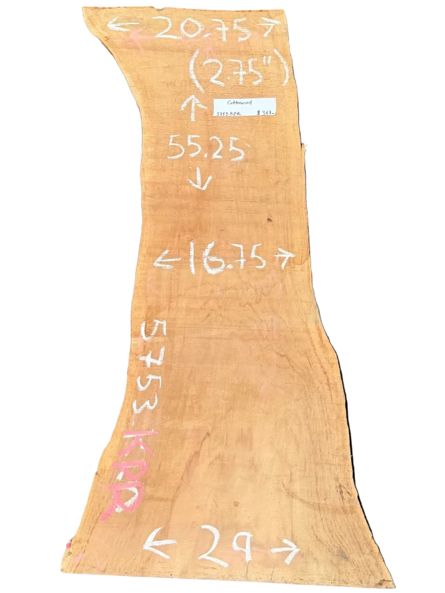 Cottonwood Live Edge Slab 5753.KPR