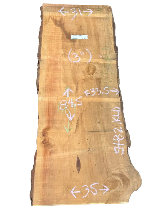 Deodar Cedar Live Edge Slab 5482.KLD