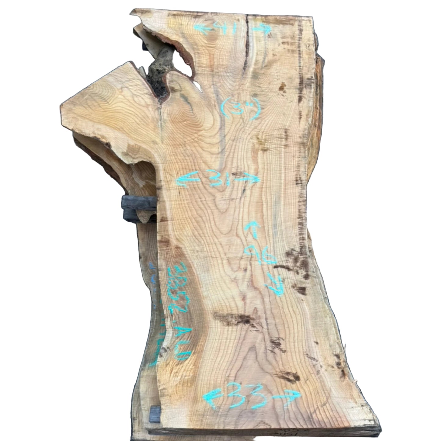 Deodar Cedar Live Edge Slab 3852.ALD